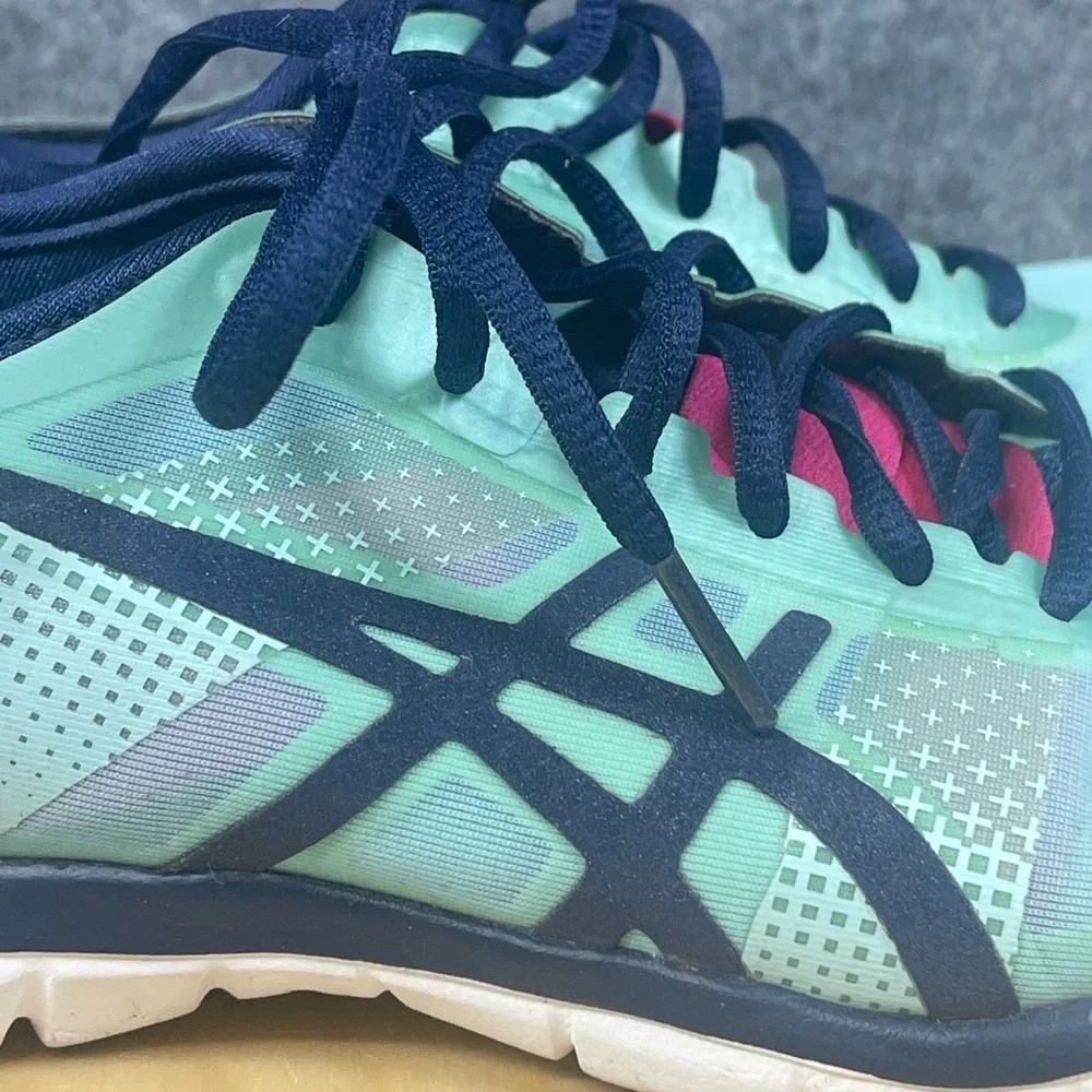 Asics Gel Training Shoes Women's US 6 Aqua Blue‎ Running Sneakers
